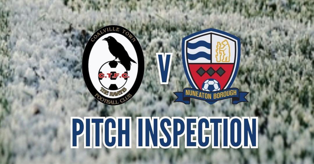 GAME OFF! Following on from the 3pm pitch inspection, tonight’s game against @CoalvilleTownFC is postponed due to a frozen pitch. A new date for this fixture will be announced in due course.