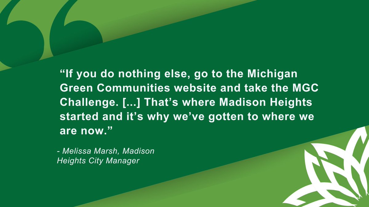 MI Green Communities tweet media