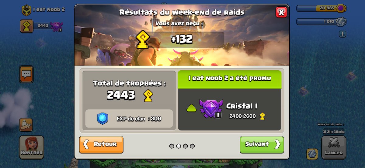 Raids de capitale du 12 janvier au 15 janvier 2024 pour IEN2 :