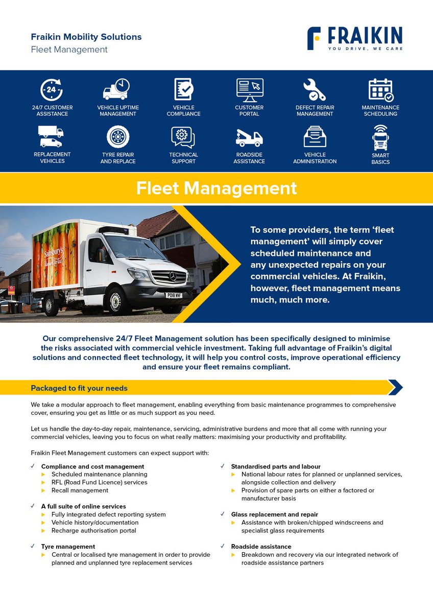 Fleet management is time-consuming – it’s why we make it simple!

Our smart fleet tech helps you reduce costs, improve fleet efficiency and ensure total compliance, without you having to lift a finger. 🏋️

fraikin.co.uk/en/industry-in…

#FraikinFocus #DeliverABetterDay