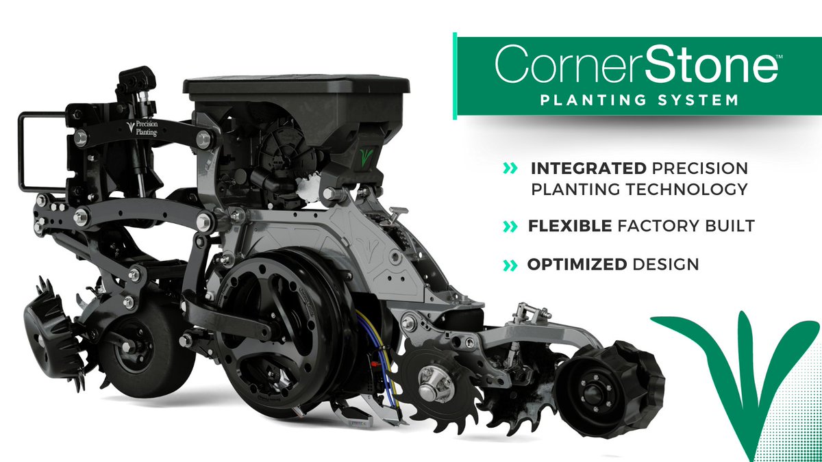 PrecisionPlant's tweet photo. [𝗡𝗲𝘄 𝗘𝗾𝘂𝗶𝗽𝗺𝗲𝗻𝘁 𝗖𝗮𝘁𝗲𝗴𝗼𝗿𝘆] – 𝗙𝗮𝗰𝘁𝗼𝗿𝘆 𝘅 𝗥𝗲𝘁𝗿𝗼𝗳𝗶𝘁

CornerStone Planting System is a fully custom, factory-built planting system with full integration of Precision Planting technologies. It's everything but the planter bar! https://t.co/guxDXruxVo