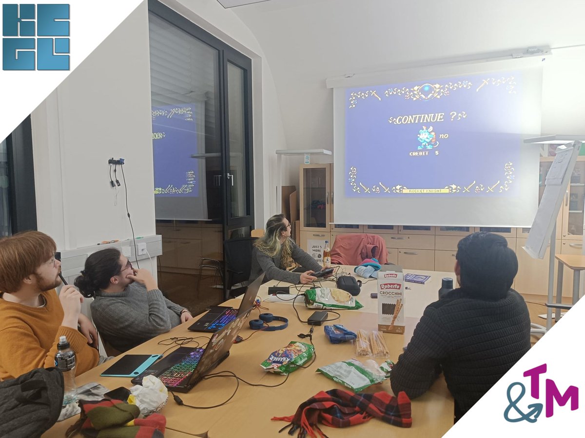 GamesAAU's tweet photo. We decided to start the new year by going back a few!
Last week we played some retro games: Rocket knight adventures (1993), The adventures of Batman and Robin (1994), and Super ghouls' n Ghost (1991).
#gamestudies #gameengineering #KCGL https://t.co/9WscEusN1n