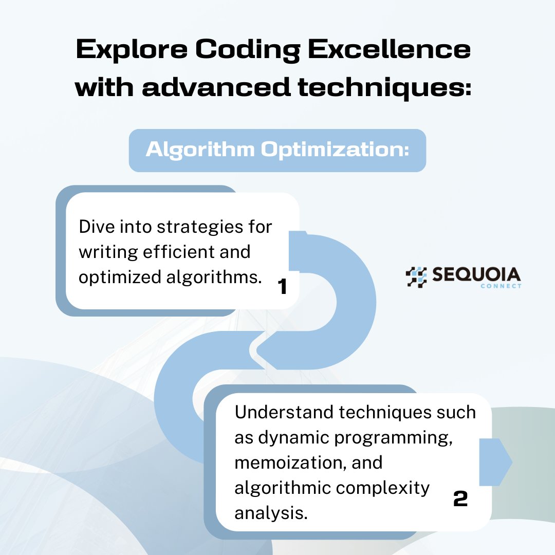 SequoiaConnect's tweet image. Elevate your coding game with advanced techniques! 🚀 Explore strategies for optimized algorithms and efficient collaboration. 🖥️ #SequoiaConnect #CodingExcellence #TechInnovation 🔍
