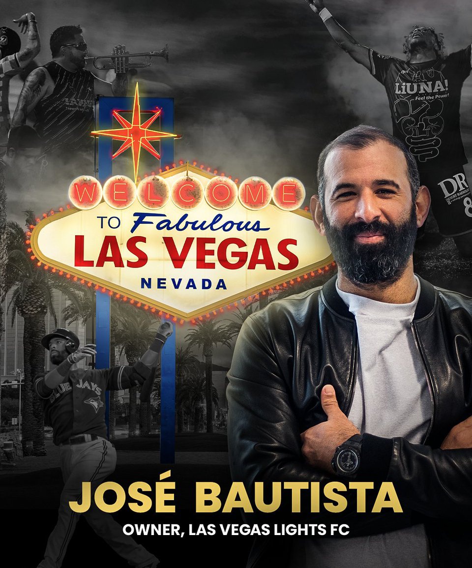 Antonio Favela (@zonafavela) on Twitter photo 🚨 ÚLTIMA HORA: José Bautista leyenda del béisbol dominicano con 15 años en #MLB ¡adquirió al equipo de <a href="/lvlightsfc/">Las Vegas Lights FC</a> en su totalidad en la #USLChampionship
Nueva era en el fútbol de Las Vegas. #UnivisionNevada 🚨 ÚLTIMA HORA: José Bautista leyenda del béisbol dominicano con 15 años en #MLB ¡adquirió al equipo de <a href="/lvlightsfc/">Las Vegas Lights FC</a> en su totalidad en la #USLChampionship
Nueva era en el fútbol de Las Vegas. #UnivisionNevada
