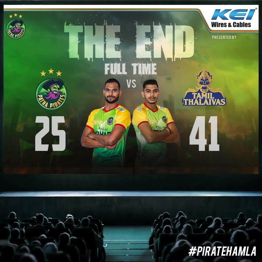 keicable's tweet photo. Lost the match, but not the fight!⚔️🏴☠️
#PatnaPirates #PirateHamla #GardaUdaDenge #ProKabaddi #FantasticPanga
#GardaUdaDengePhirse #Season10 #PATCHE https://t.co/zcuJkdNhtN