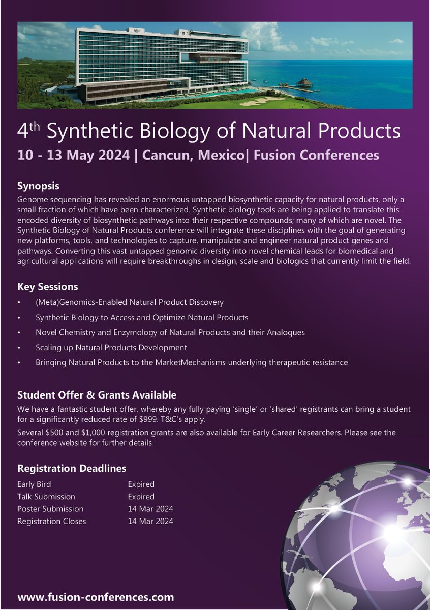 Fusion_Conf's tweet photo. New speakers confirmed for #SBNP24! Abstracts are currently under review for short talk slots, but poster submission remains open. If you're interested in presenting, submit via the website by 14 March 2024. https://t.co/LQUC0yh4DA https://t.co/UudKPWgUbw