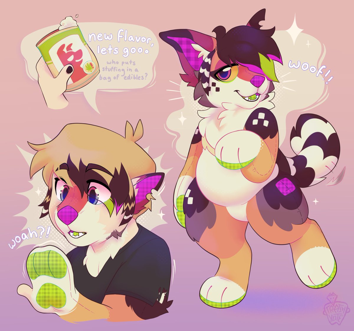 trashyote's tweet photo. cw : weed
y’all ever take an edible and turn into a nonverbal plush puppy
#TFTuesday #transfur https://t.co/TlkZdvrqqP