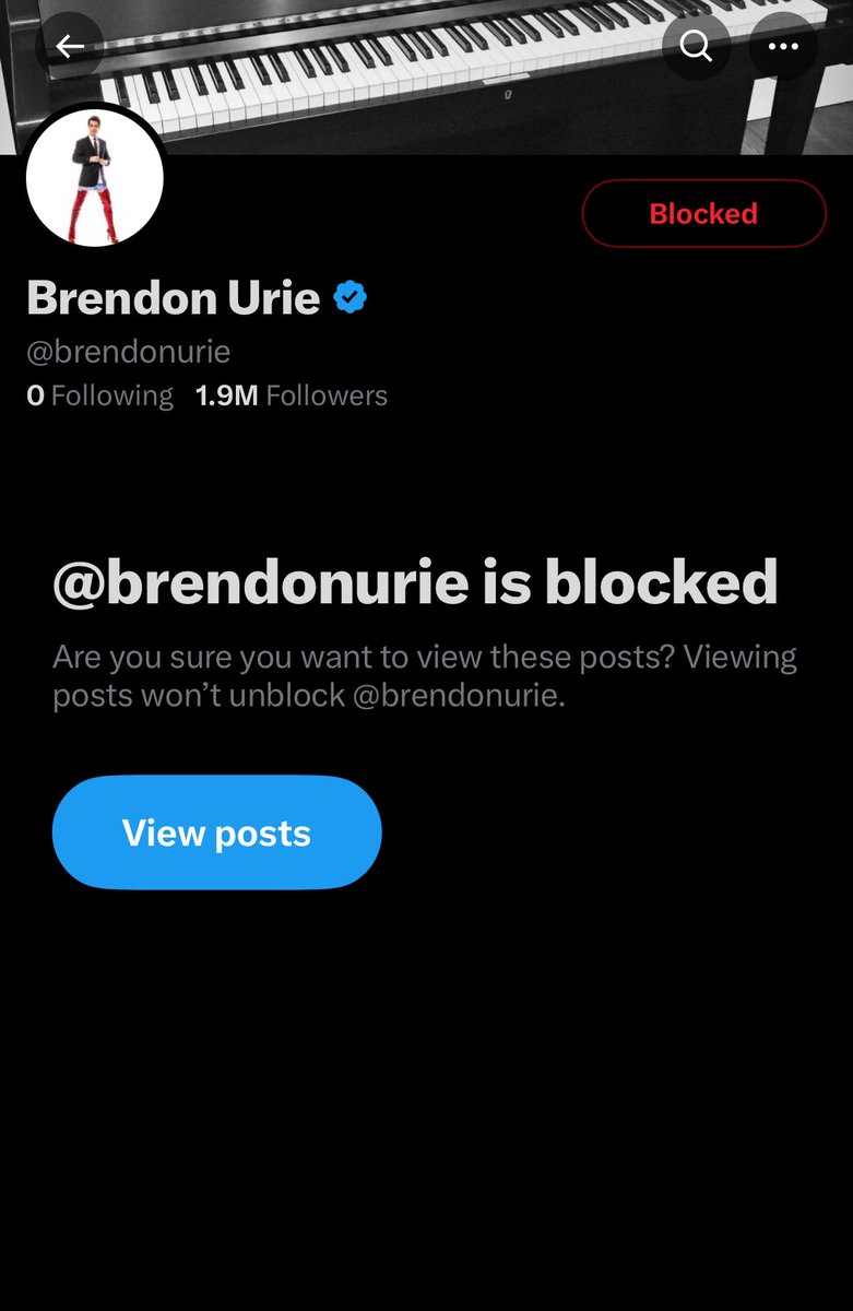 sleep token deleted all their posts so i blocked brendon urie