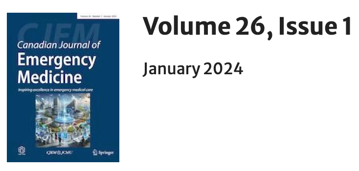 Jan '24 Issue is out! JTF: transgender & gender diverse identities in EM @MLeeies POCUS literature primer @dan___kim Diagnostic accurary of @ChatGPTapp Peds in the ED pre/post #COVID19 @simon_berthelot Accessibility of AED's in BC @BrianGrunau link.springer.com/journal/43678/…