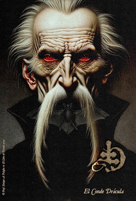 draculabook's tweet photo. Piece 16: A personal vision of Count #Dracula that highlights forgotten aspects. What inspires this unique interpretation? #draculaaday #draculadaily #Vampire https://t.co/Fx4S2KjK5F