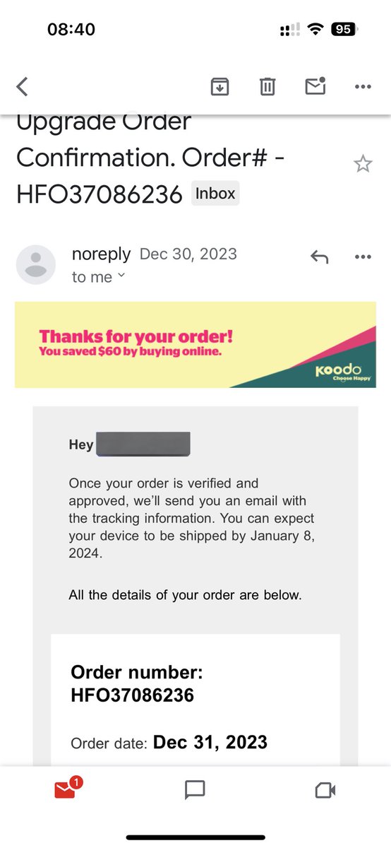 SheldonZhang128's tweet photo. Ordered an IPhone from @koodo on Dec 30 and received a confirmation claiming shipping by Jan 8. No communications since and no phone received. Chat service broken. Email not replied. Consumers beware of these shocking experiences before choosing #Koodo #CustomerServiceFail https://t.co/JsRDKfyTl2