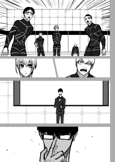 お絵描きモチベが死にかけているのでせっかくだからとブルロ漫画模写して少しでも画力とコマ割り力が身につけばと思ったのですが、1ページ目・背景手抜き・清書無し・吹き出し無しで約6時間かかってて白目剥いてる。世の漫画書かれてる方マジで尊敬している…