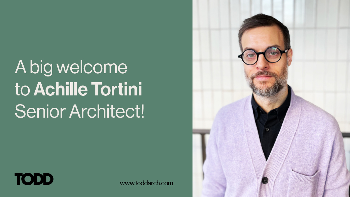 Growing #TeamTODD I London

A big welcome to <a href="/Achille/">achille</a> Tortini (Senior Architect) who recently joined our London studio!
#GrowingTeamTODD #London #Welcome #Architecture
