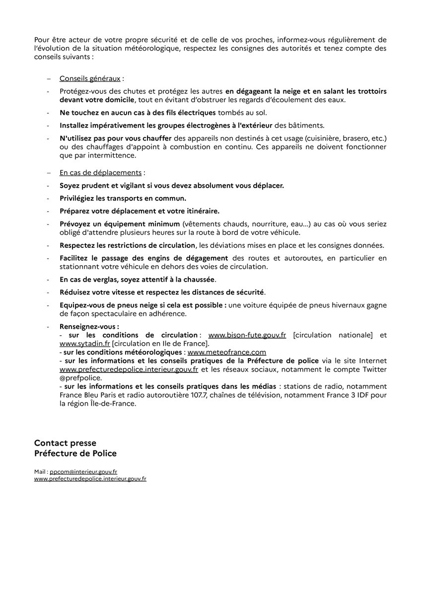 Préfecture de Police tweet media