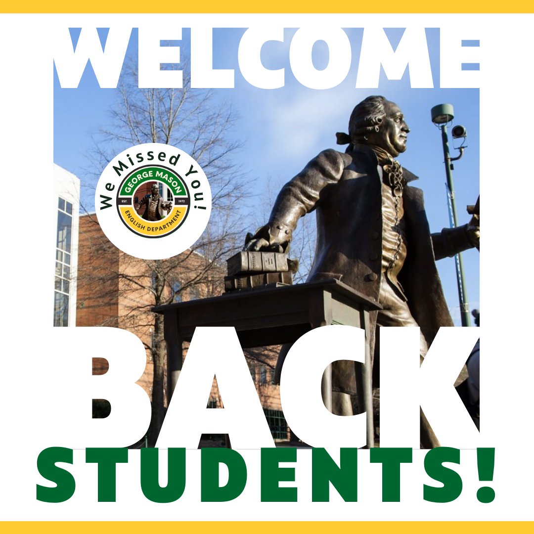 💚💛💚💛💚💛💚💛💚💛💚💛💚💛 Despite the heavy snow and chilly weather, welcome back Patriots! We've missed you! Here's to another great semester! 💚💛💚💛💚💛💚💛💚💛💚💛💚💛 #newsemester #georgemason #english #masonenglish #welcomeback