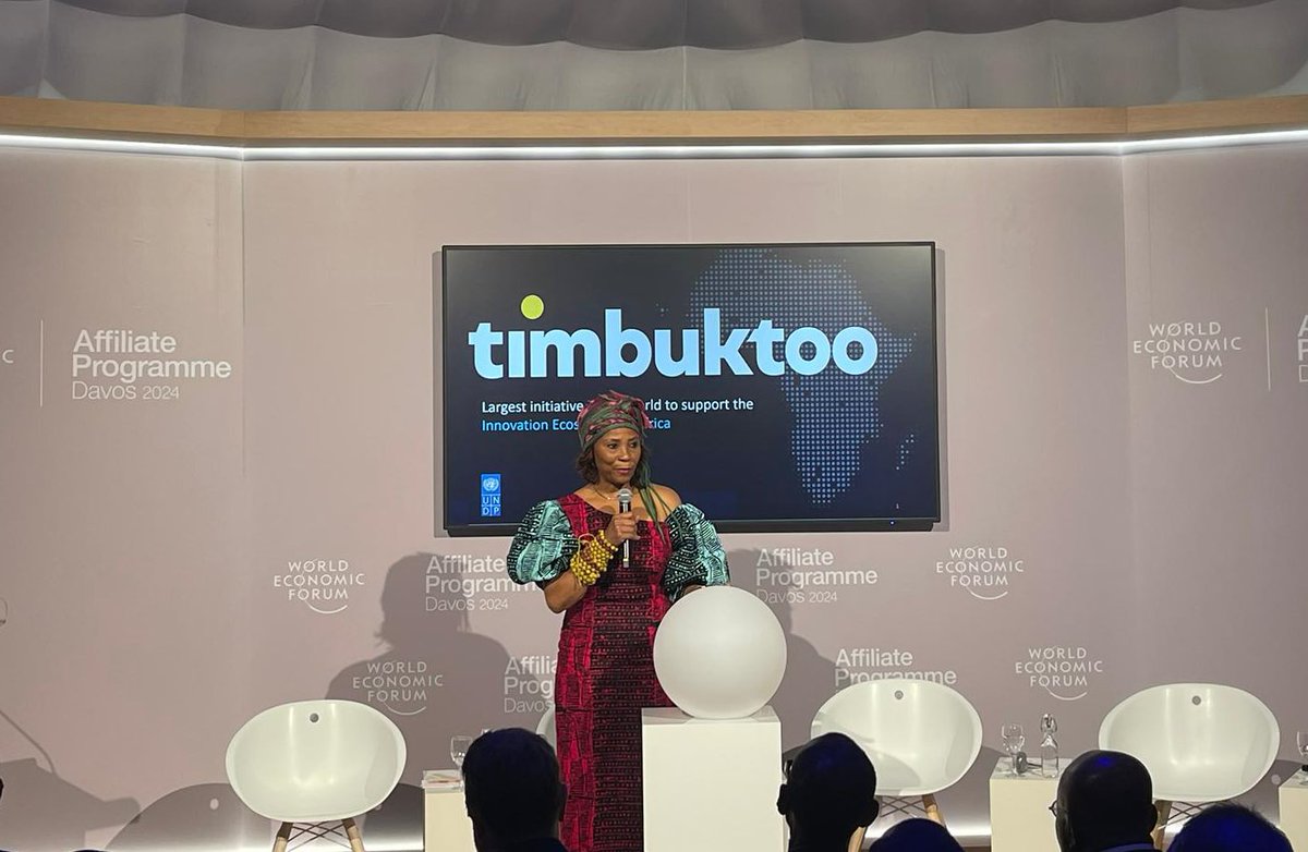 I want to thank those who stood by @UNDP @UNDPAfrica to get to this moment - @ASteiner, President @PaulKagame, President  @NAkufoAddo, Minister @MusoniPaula, and African Influencers for Development. 

#timbuktooDavos @wef