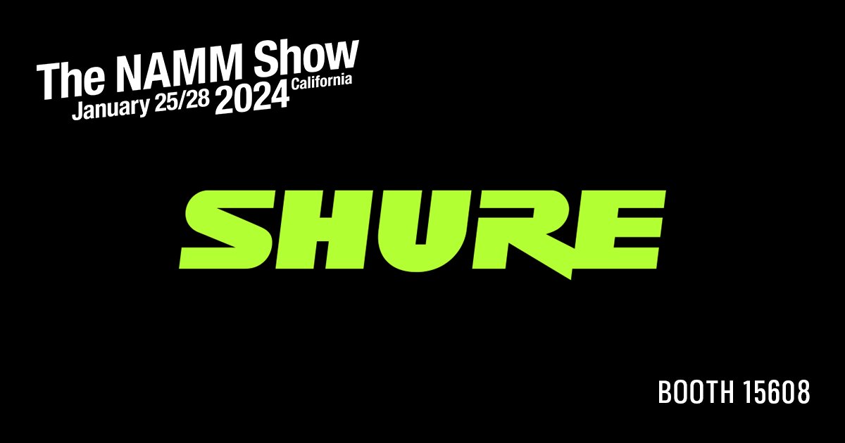 Headed to #TheNammShow2024 ?  Make sure to visit the @shure booth.  bit.ly/47x3tvT

#TheNammShow #NammShow #NAMMSHOW2024 #Proaudio #Anaheim