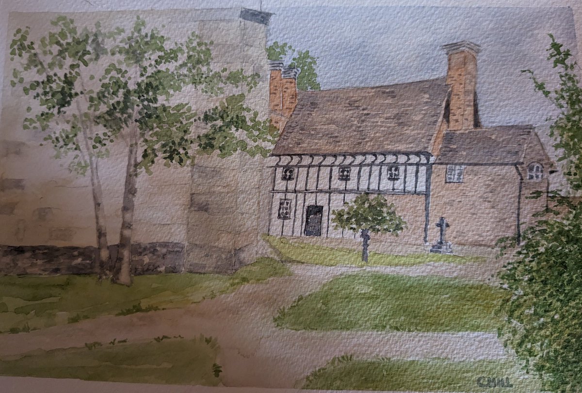 A little watercolour I've just completed 🎨 #Knowle #GuildHouse