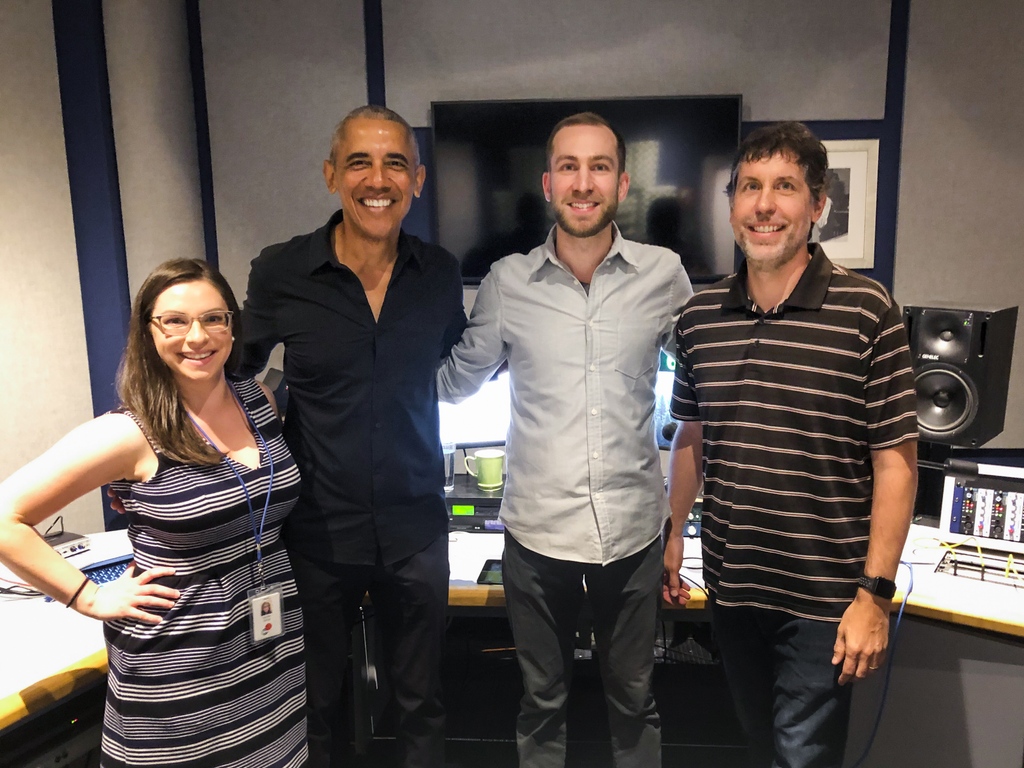 Clean Cuts records a lot of audiobooks in our DC studios, and possibly none have been more high-profile than former President Obama's unabridged "DREAMS FROM MY FATHER" in 2021. He talks about his experience recording the audiobook on YouTube here: youtube.com/watch?v=lR4bmD…