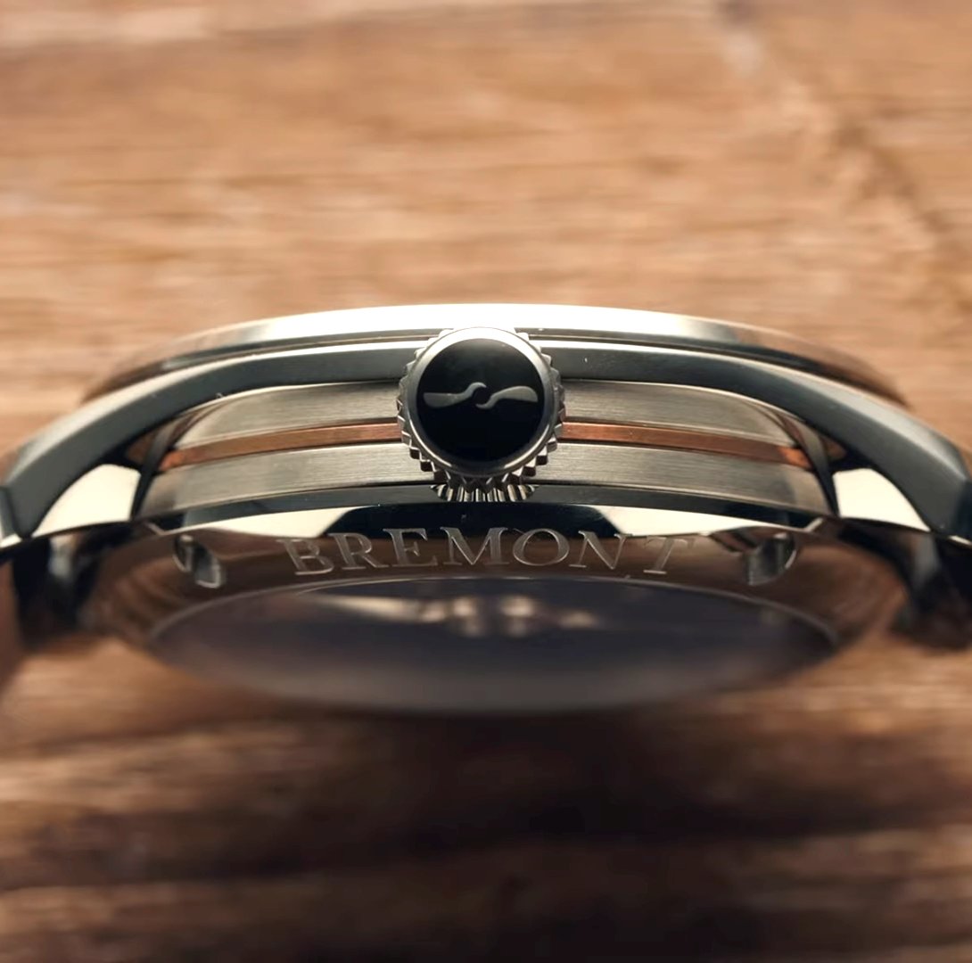 The Bremont Wright Flyer WF SS

~ Functions: Time-Only
~ Case: 43mm – Stainless Steel – 14mm Thick
~ Water Resistance: 100M
~ Movement ( Calibre BWC/01) 50-Hour Power Reserve – Automatic –28,800 vph Frequency – 25 Jew-els
~ MSRP: £17,950