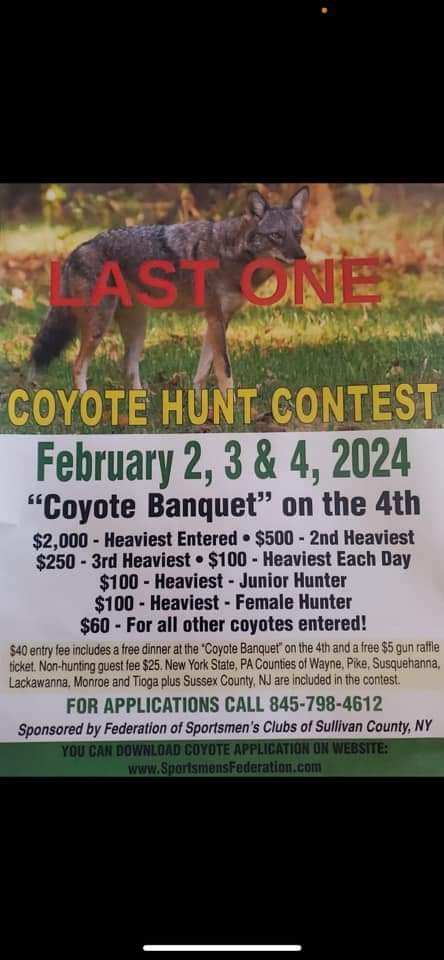 😮‍💨
Why is sport hunting still a thing in NY. What's worse I know assholes who are excited to participate.

<a href="/nywolforg/">Wolf Conservation Center 🐺</a>