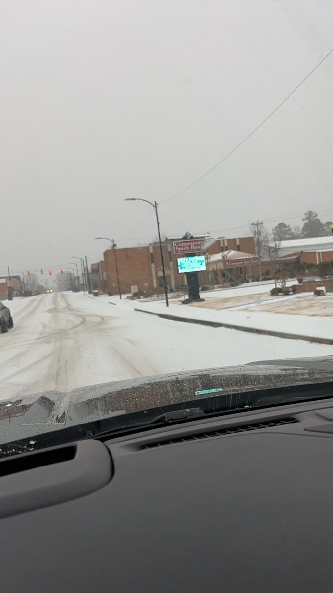 BradMBolton's tweet photo. . @CommSpiritBank is open today but with limited staff.
Dealing with mostly ice with a thin layer of snow.
Gonna be a long week getting over this as temps won’t be above freezing until Thursday.
@RobertMFisher , send a snow plow.
#Snowmageddon24
@spann 
#RedBay https://t.co/xDNWMmzTmz