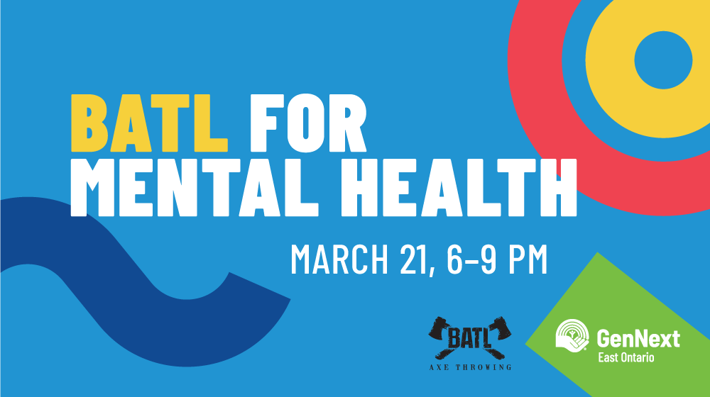 🪓 Sharpen your aim and join us at BATL for Mental Health on March 21! Assemble your team (or register solo). 😎 Fundraise for #MentalHealth. 💰Throw axes. 🪓 Win prizes. 🏆 💚 Make a difference in your community and have fun doing it. 🔗 Register today: gennexteo.ca/events/gennext…