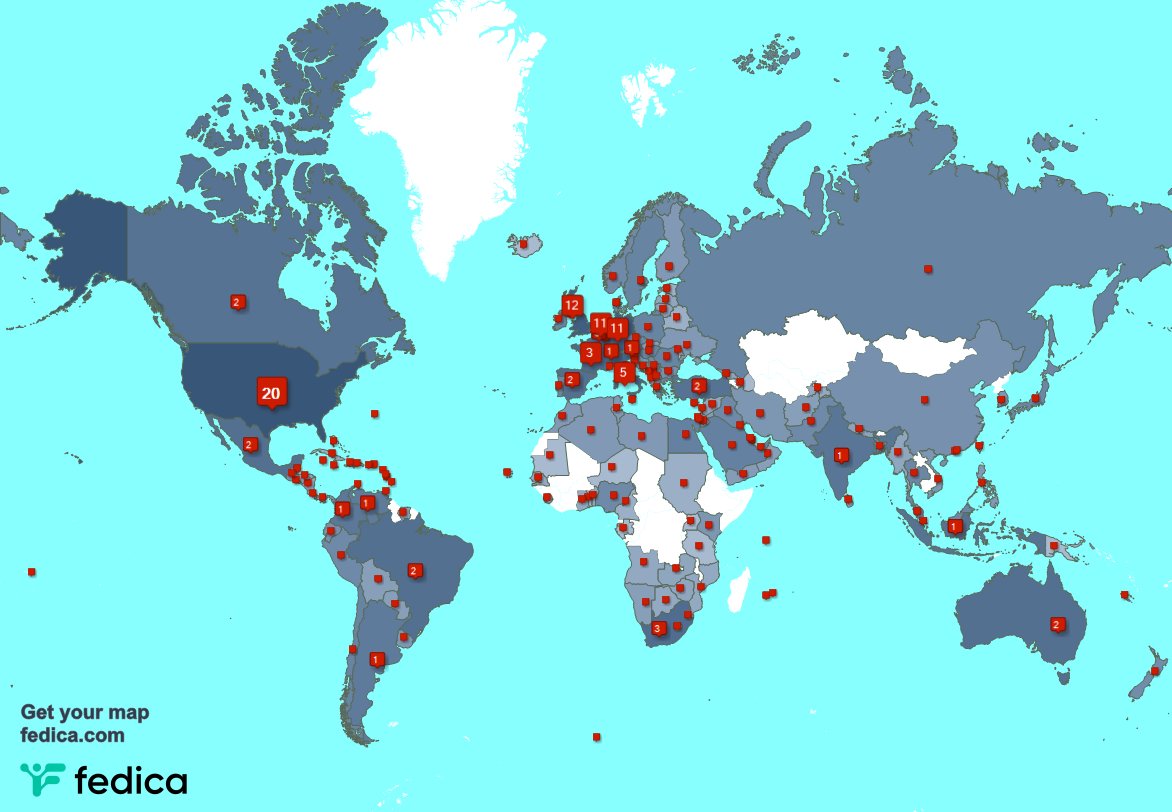 I have 248 new followers from USA 🇺🇸, Nigeria 🇳🇬, and more last week. See fedica.com/!Tanjavanl1969