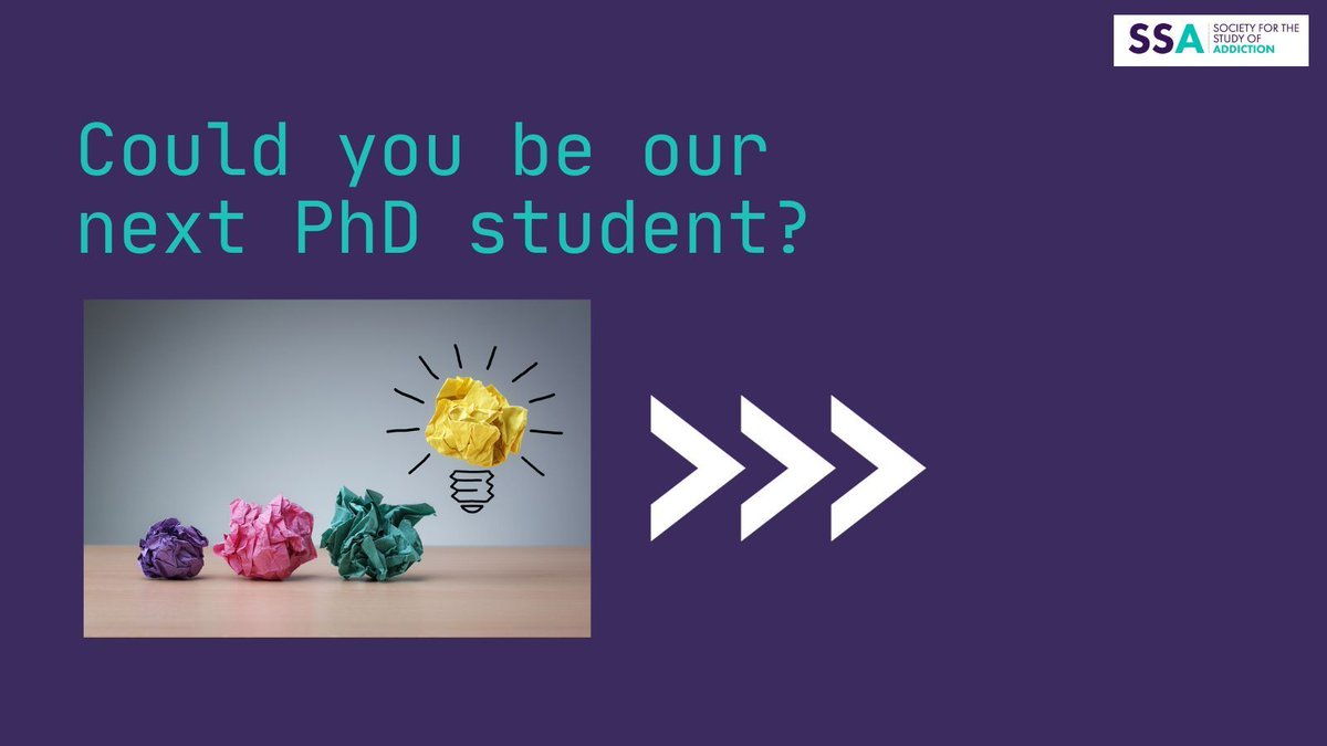 SSA_Addiction's tweet photo. Every year, the SSA funds PhDs in addiction science. Apply by 12 March 2024 to begin in the academic year 2024–2025. Hear from our previous SSA funded PhD students here and get more info today: https://t.co/lWDFTc0zjX #PhDAdvice https://t.co/oUu9zJjlKG