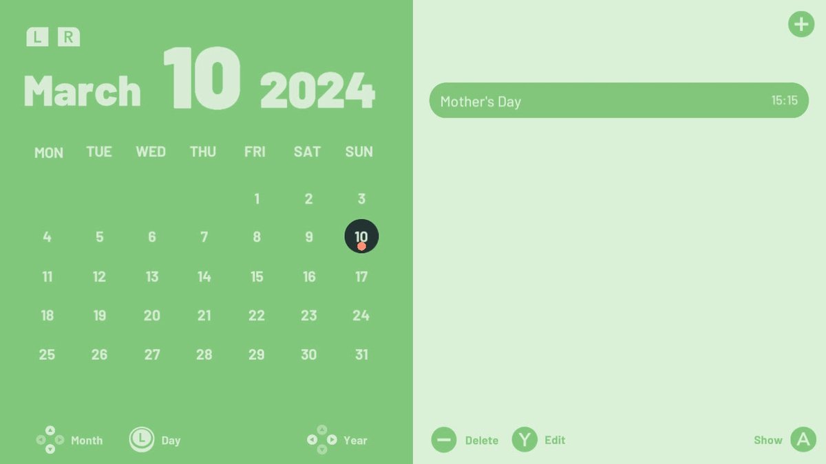 RedDeer_Games's tweet photo. Here it is❗ Turn your console into...

Perfect, personal #calendar and #planner! ✅

🗓️ nDAY 🖊️

Now available on #NintendoSwitch! 🎮

WATCH THE TRAILER ⤵️
https://t.co/2lwDDLGTHZ

PLAY NOW ⤵️
https://t.co/wzOKz7mJ75

#indiegames #indiedev #release #nday
