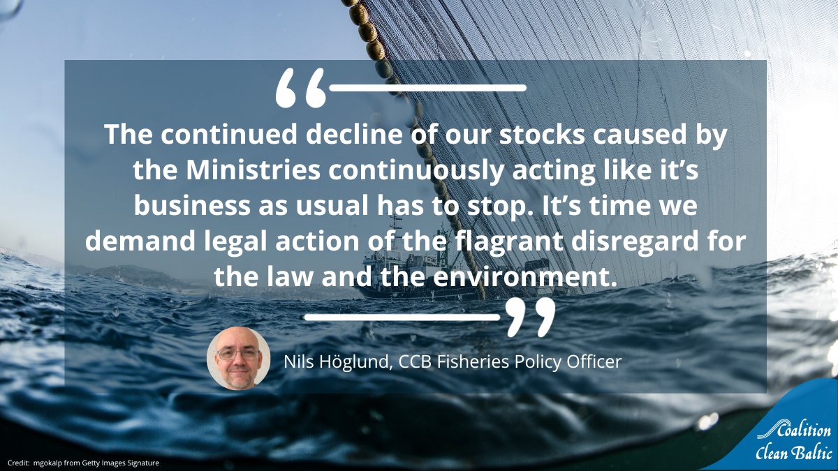Did the fisheries Ministers act in accordance with the law when setting Baltic #TACs for 2024? 

Tomorrow we will ask the <a href="/EUCouncil/">EU Council</a> to review its decisions to continue removing large quantities of Baltic #herring even when stocks are far below safe levels.

#endoverfishing