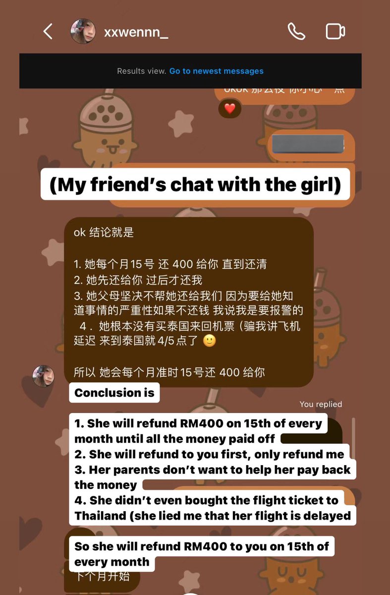 [PLEASE HELP RETWEET]

‼️SCAMMER ALERT: Attention Thai BL fandom and GO organizers! There's a scammer in Malaysia exploiting our trust by faking group orders, taking money without delivering &amp; refunding as well, and shamelessly faking a pregnancy for clout and sympathy to avoid