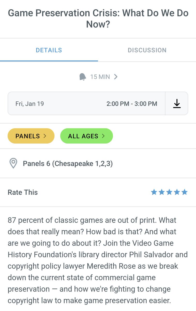 If you're at @MAGFest this week, I'll be repping @GameHistoryOrg! I'll be talking with @M_F_Rose on Friday about our game availability study and the push to fix copyright law for game preservation. Also catch me in the Soapbox screaming about Final Fantasy VIII (time TBD)