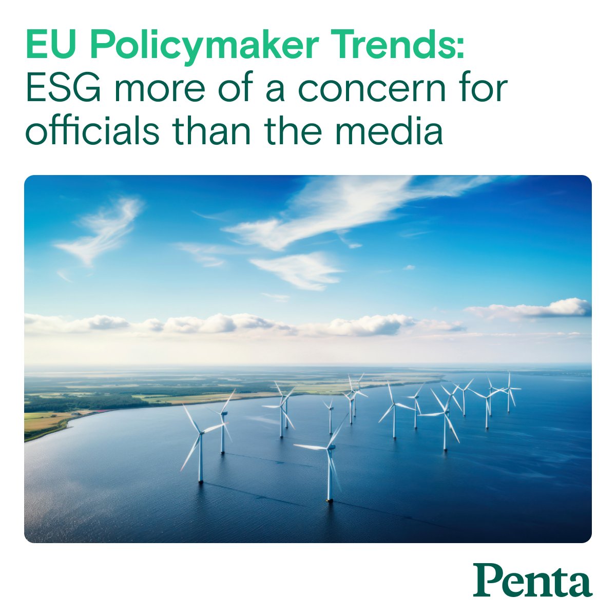 The Environment is a top priority for Brussels policymakers, but receives less attention from EU media. Interested in reading more of our research? Read our 2023 EU Insights Review to see what policymakers have to say and best practices for engagement. bit.ly/3Sj4gvM