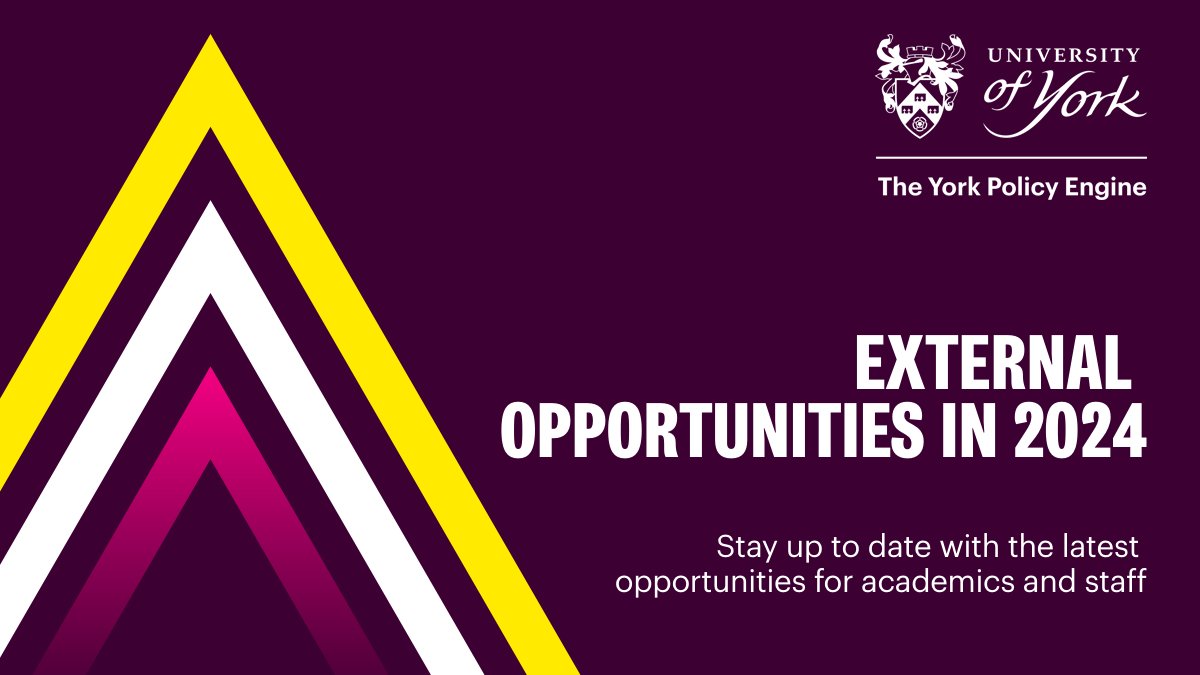 🚨Find out more about the latest external opportunities and secondments available to <a href="/UniOfYork/">University of York</a> academics and staff who may be looking to apply their skills and knowledge in a non-academic setting 👉bit.ly/4aSDa6h
