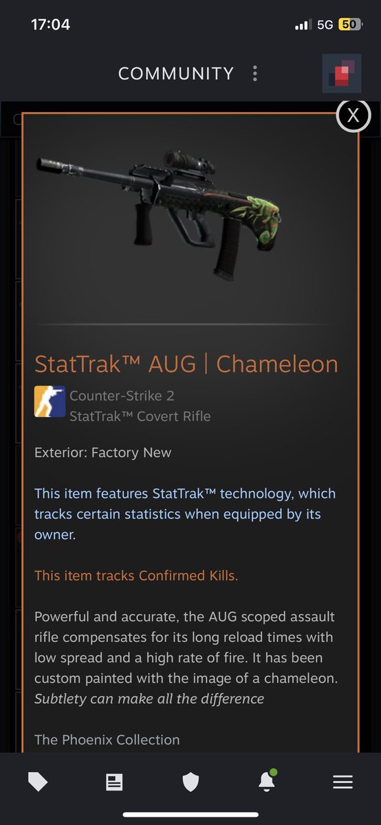 StatTrak™ AUG | Chameleon($27)
#csgogiveaways #csgogiveaway #giveaways
#CSGO

1. subscribe and like this video:
youtu.be/Q99cRSLkHM8

2. follow &amp; retweet
3. tag a friend