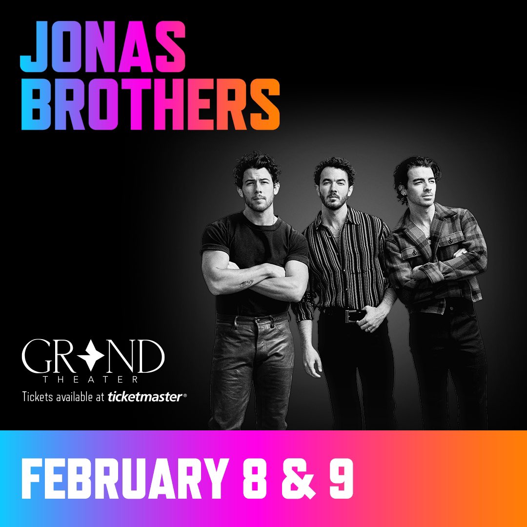 jonasbrothers's tweet photo. Oklahoma! If you missed us the last time around… now’s your chance! We’ll be performing two shows at @ChoctawCasinos on February 8th &amp; 9th. Tickets go on sale tomorrow at 10am CT / 8am PT! https://t.co/OvEszKP1kF