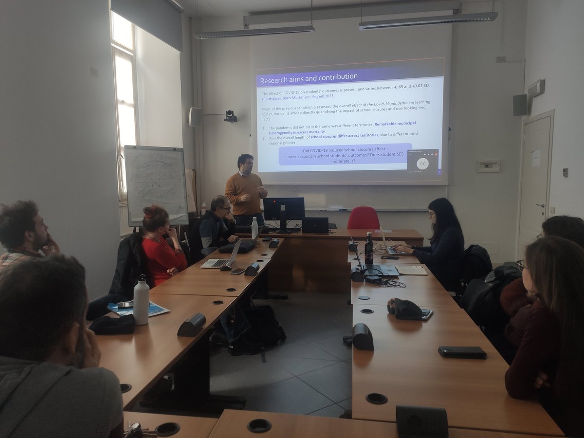 GESI_project (@gesi_project) on Twitter photo Thank you to <a href="/fedeli88/">Emanuele Fedeli</a> and <a href="/MorisTriventi/">MorisTriventi</a> for presenting a very interesting paper. #covid #schoolclosures #inequalityofeducation Thank you to <a href="/fedeli88/">Emanuele Fedeli</a> and <a href="/MorisTriventi/">MorisTriventi</a> for presenting a very interesting paper. #covid #schoolclosures #inequalityofeducation