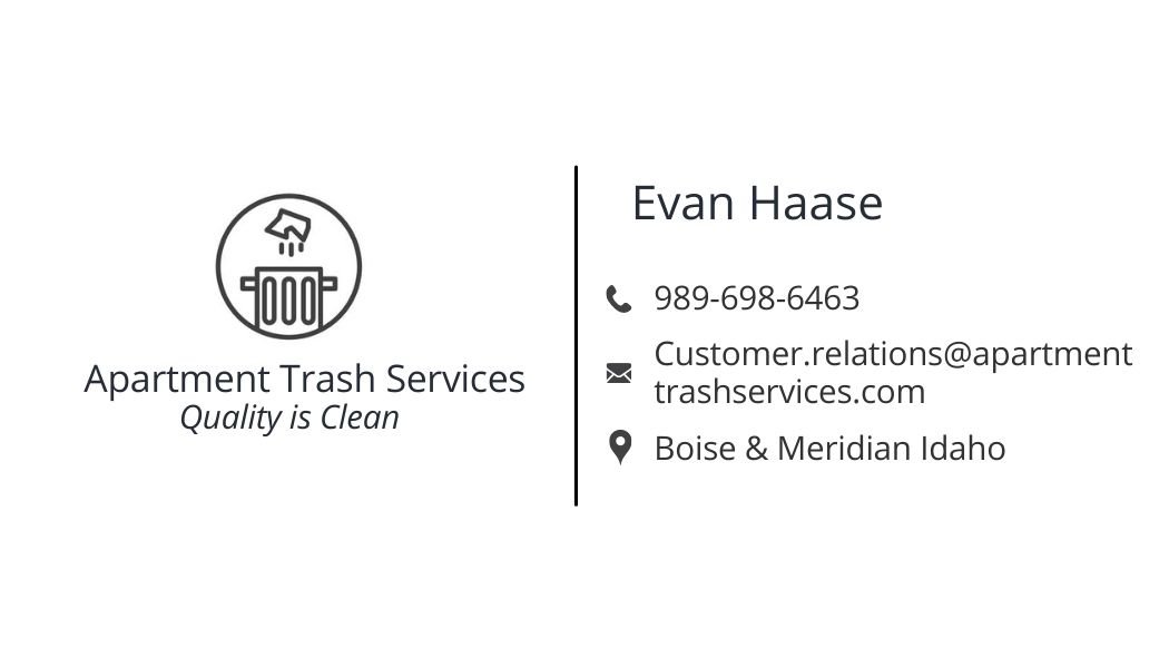 Did you hear? This kind new business owner named Evan Haase will be picking up your trash for FREE January 22nd through January 26th if you just tie it up, leave it outside your front door step before 8 am. Evan will pick it up and take it out for all of our Encore Skyline...