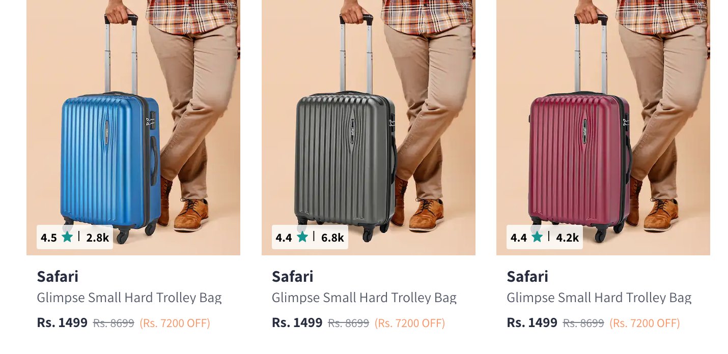 Buy Safari Unisex Set Of 3 Red Greater Trolley Bags In Small, Medium &  Large Sizes - Trolley Bag for Unisex 2405251 | Myntra