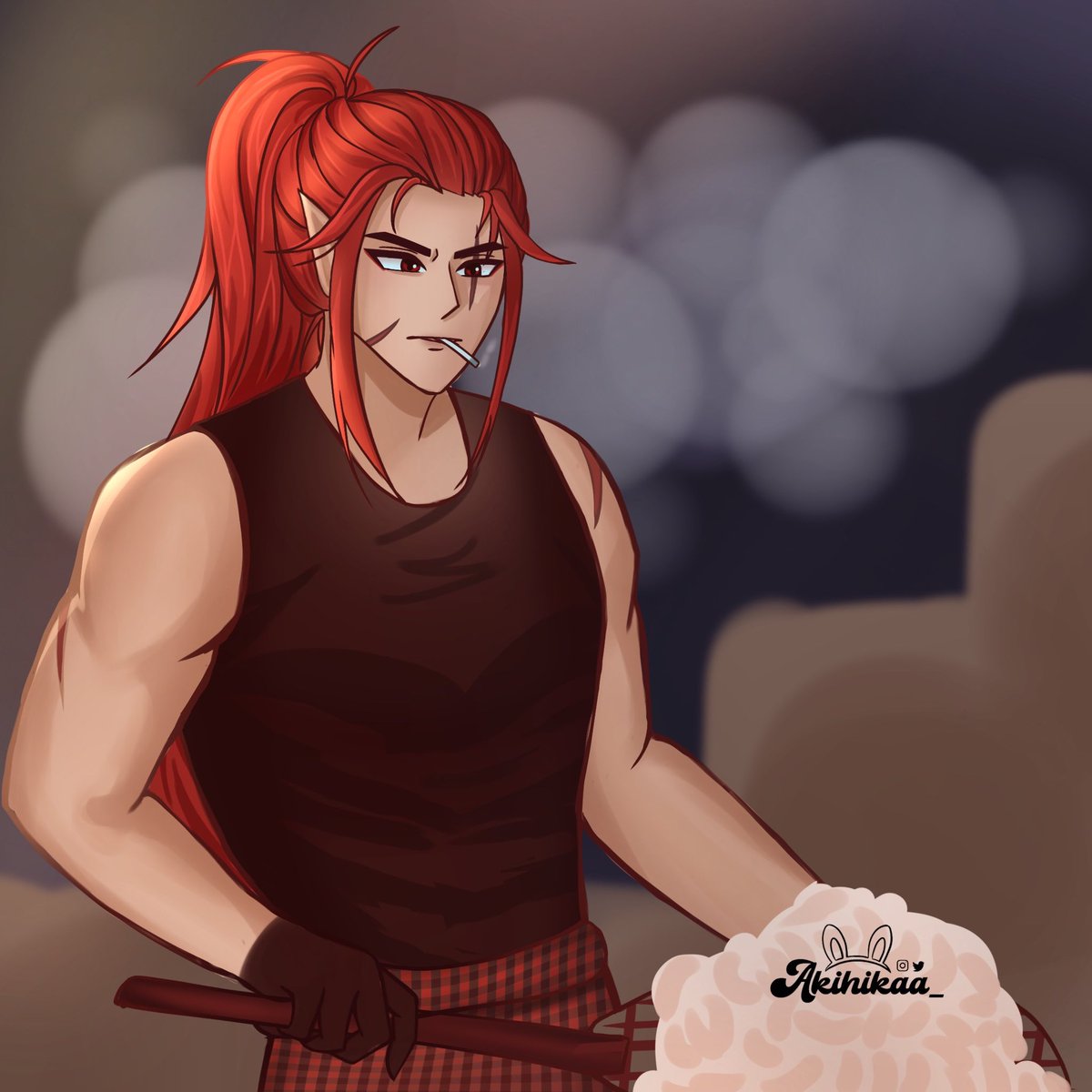 Banaspati masih tidak tau mengapa ia diminta menggoreng kerupuk namun ia tetap 'berusaha' menggorengnya.

#hikaoc #hika_javaafterdusk