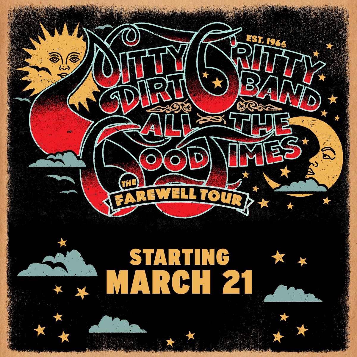 On March 21, NGDB will kick off the 1st leg of their ALL THE GOOD TIMES: The Farewell Tour. This isn't goodbye forever, but it will be the last fans see of multi-city runs &amp; long bus rides.

1st Shows + Ticket/VIP Info:
nittygritty.com/tour

More Info:
shorturl.at/bjsEI