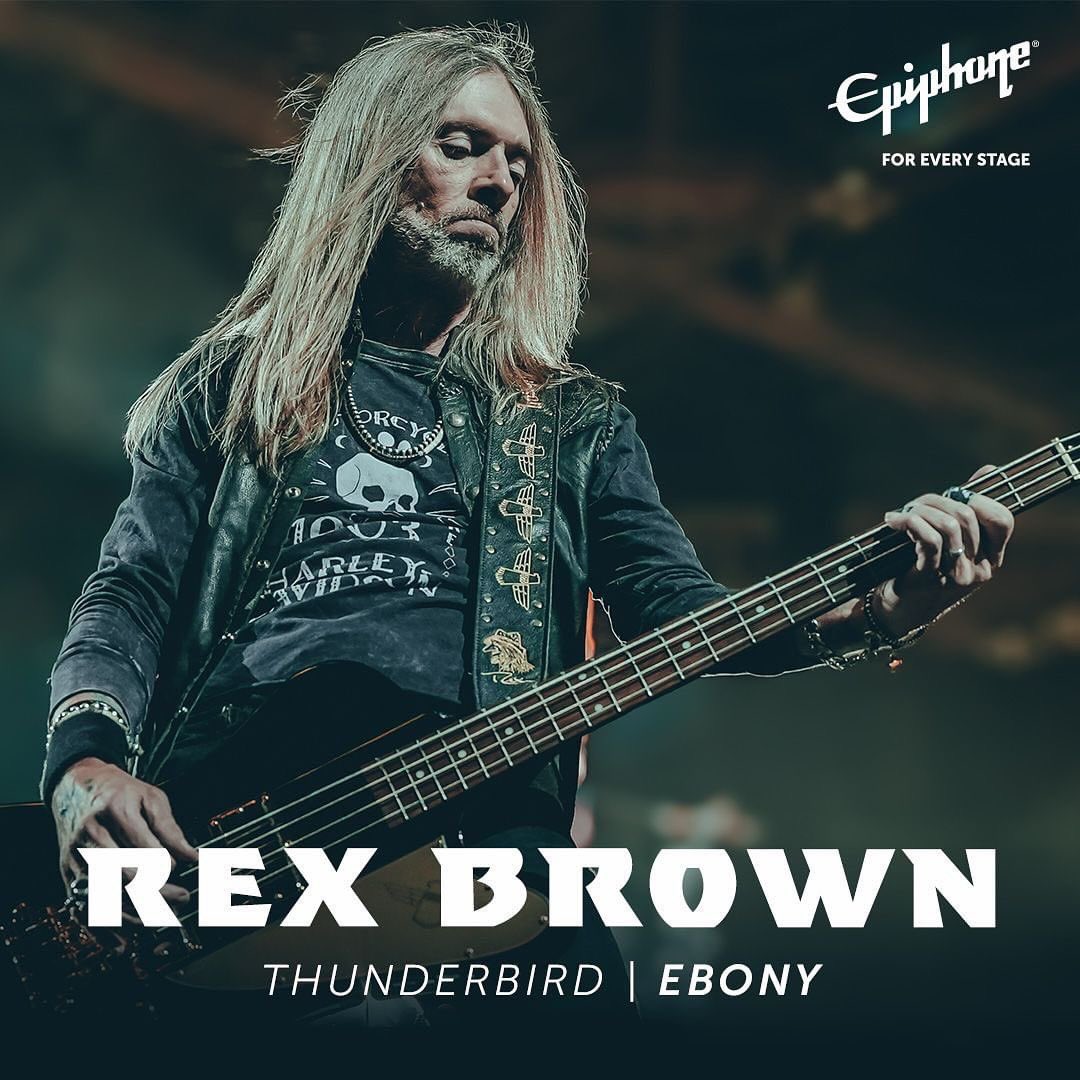 Introducing the Epiphone Rex Brown Signature Thunderbird Bass… Available now at epiphone.com