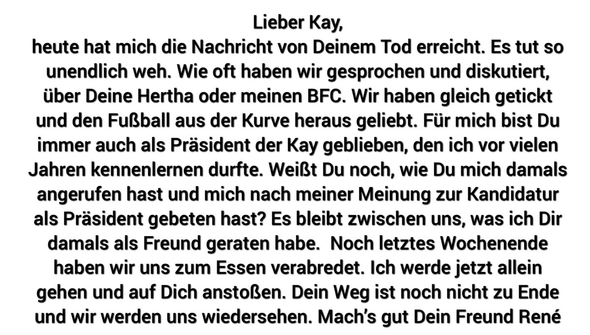 renelauberlin's tweet image. Es tut so weh. 

Mach‘s gut mein Freund. 🖤

#kaybernstein @HerthaBSC @WHerthaner #herthabsc