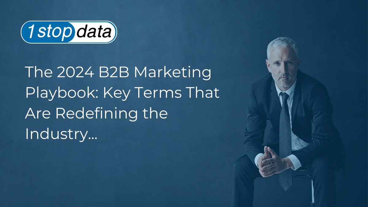 Revolutionise your B2B strategy with 'The 2024 Marketing Playbook'!

Essential for every forward-thinking marketer, dive into key terms redefining the industry. Stay ahead of the curve!

1stopdata.com/wp/the-2024-b2…

#B2BMarketing #2024Playbook #IndustryInsights