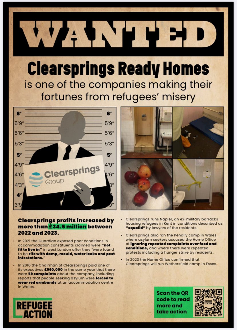 Clearsprings making a fortune from government cruelty.