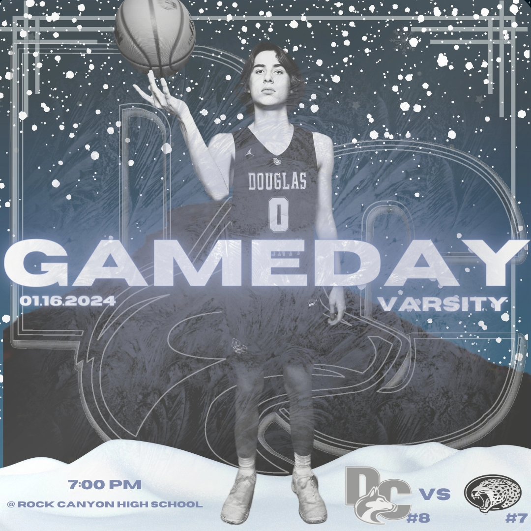 It's a Snow Day GAMEDAY!!!
In a Top 10 Matchup

#8 DOUGLAS COUNTY takes on #7 ROCK CANYON Tonight 

@ Rock Canyon High School 

VARSITY - 7:00 PM

See you there, Huskies Nation!!!

<a href="/CHSAA/">CHSAA</a>