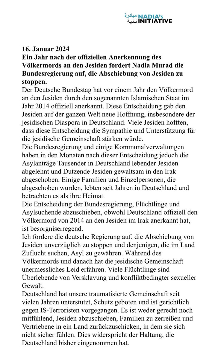 A year ago, the German parliament made an important decision by officially recognizing the Yazidi genocide at the hands of ISIS in 2014. That decision gave renewed hope to Yazidis across the world, especially the Yazidi diaspora in Germany. Many Yazidis, especially survivors of