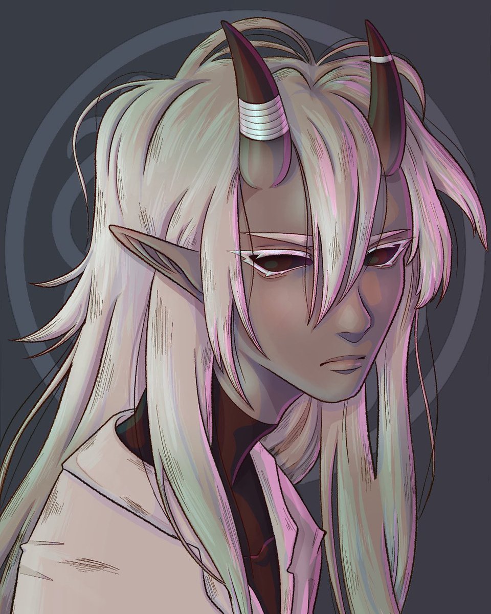 goblinraph's tweet photo. First Dnd campaign ever, here’s my warlock tiefling ~ 🧿 https://t.co/RrmiMiVEU5