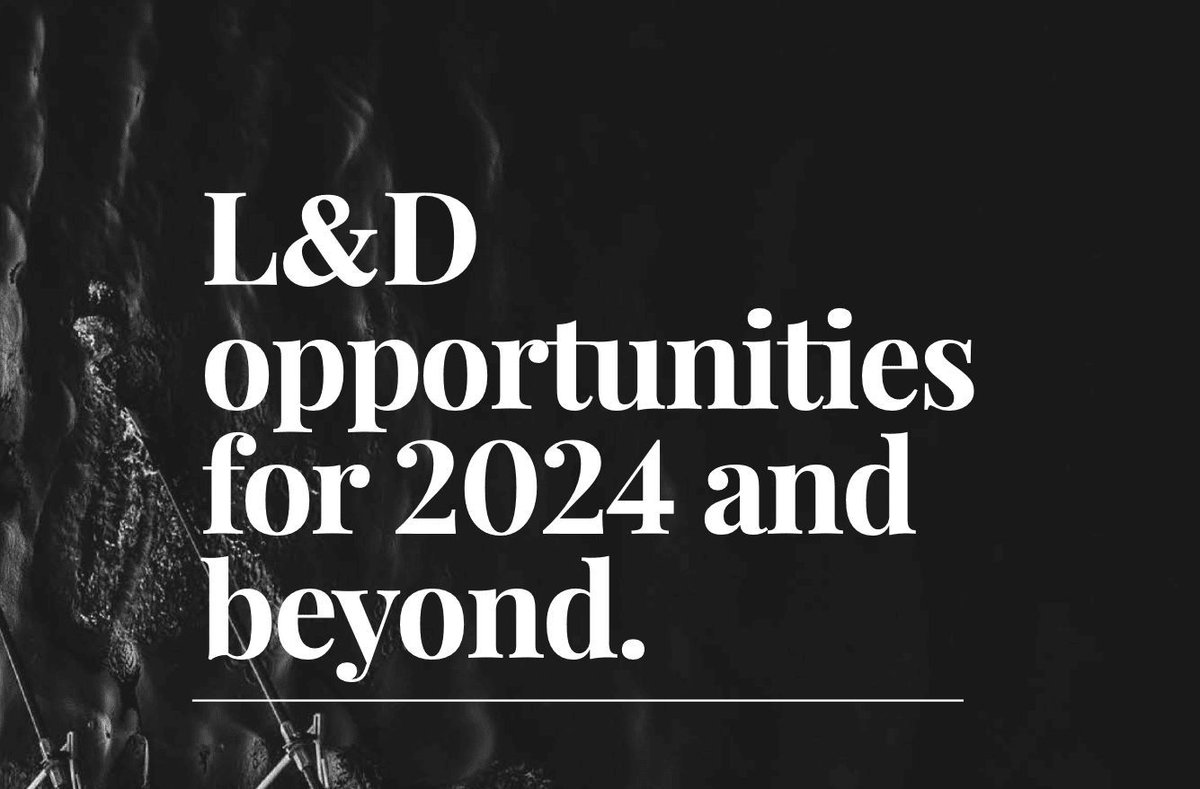 PeopleAlchemy's tweet image. L&amp;amp;D opportunities for 2024 and beyond: a fresh perspective for CLO&apos;s
buff.ly/3vr0oQs 
#learningandevelopment #learningleaders #clo100